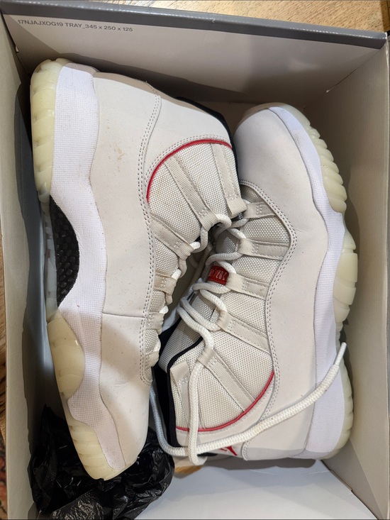 Jordan Other - Men’s Jordan 11 Retro platinum tint / University red